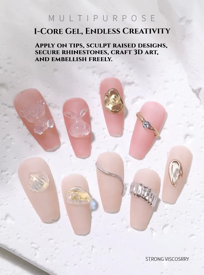 Solid Patch Nail Trio Kit(Solid Patch Adhesive, Nail Polish&glue Remover, UV Handheld Lamp)