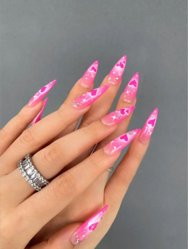 M0007-PINK LADY Press-on Nails