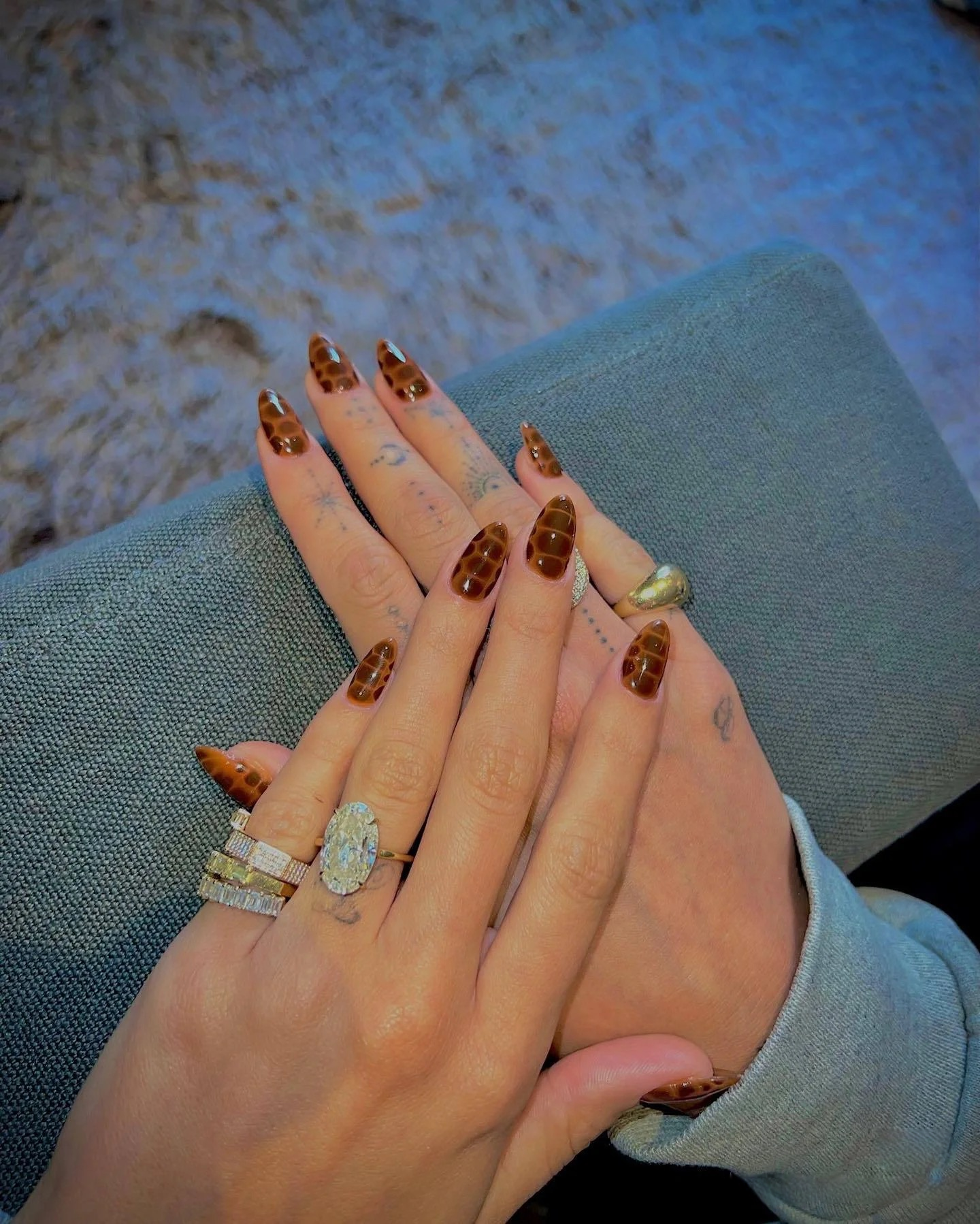 M0013-CARAMEL LATTE Press-on Nails