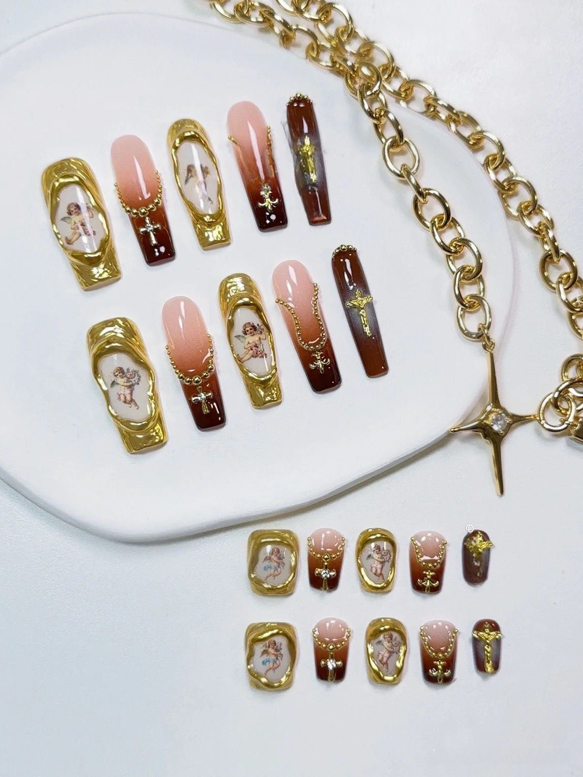 M0015-LITTLE ANGEL Press-on Nails