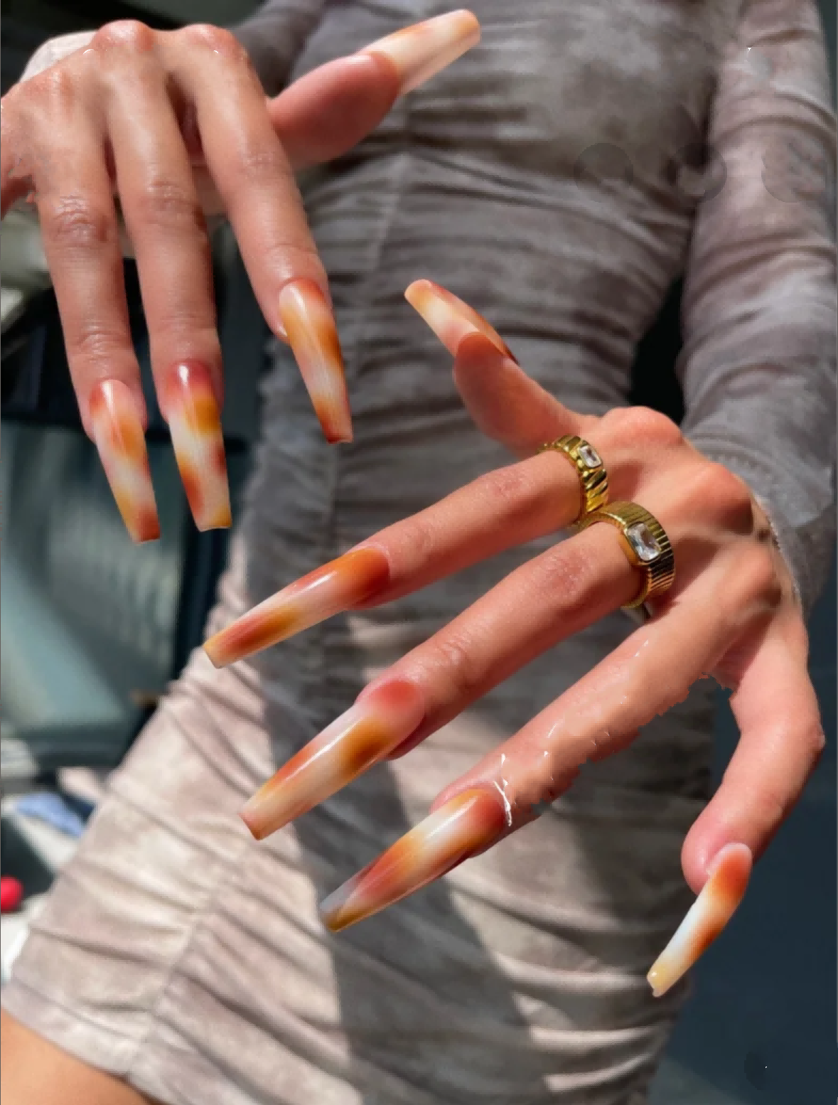 M0008-LAKE GLAZE Press-on Nails