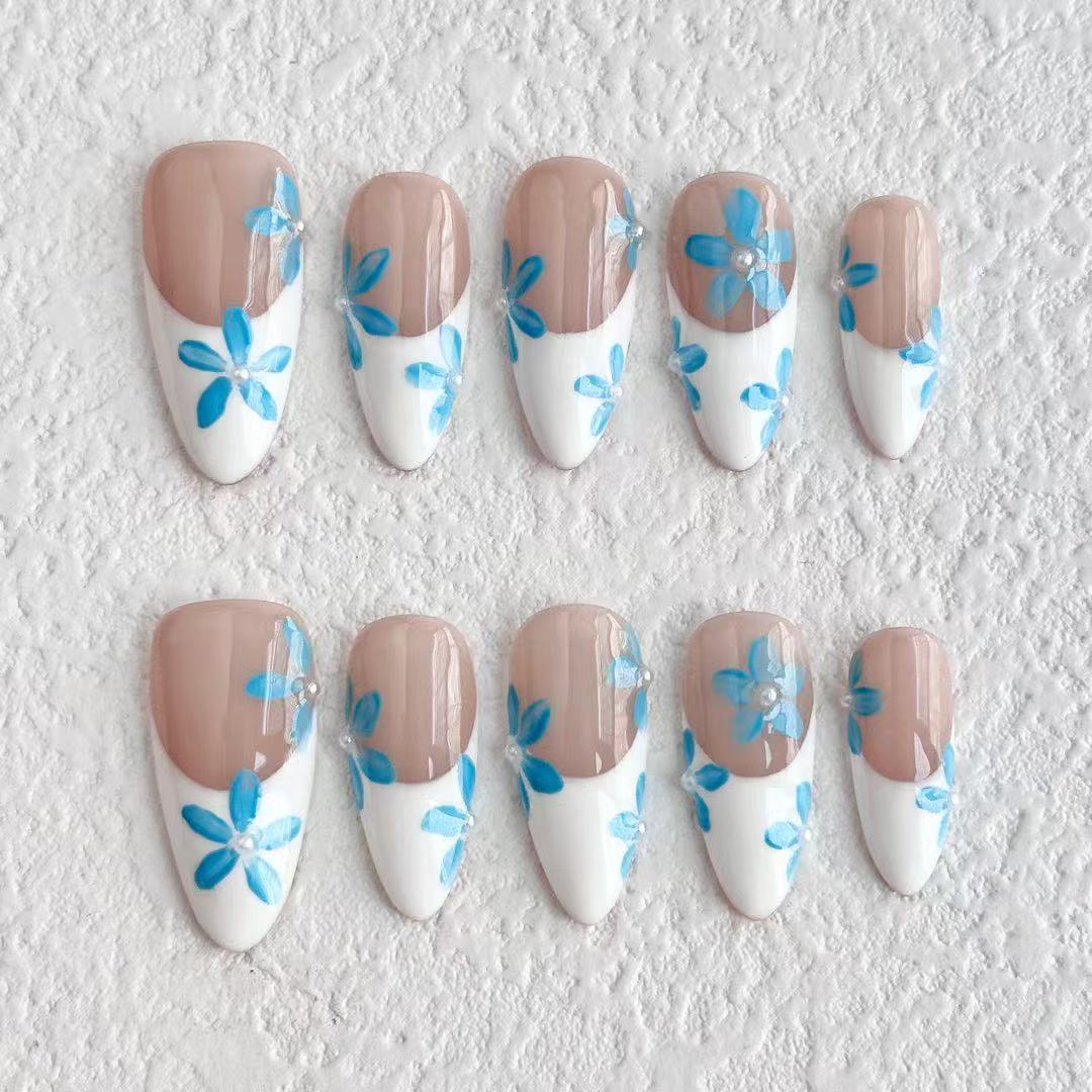 M0019-Blooming Press-on Nails