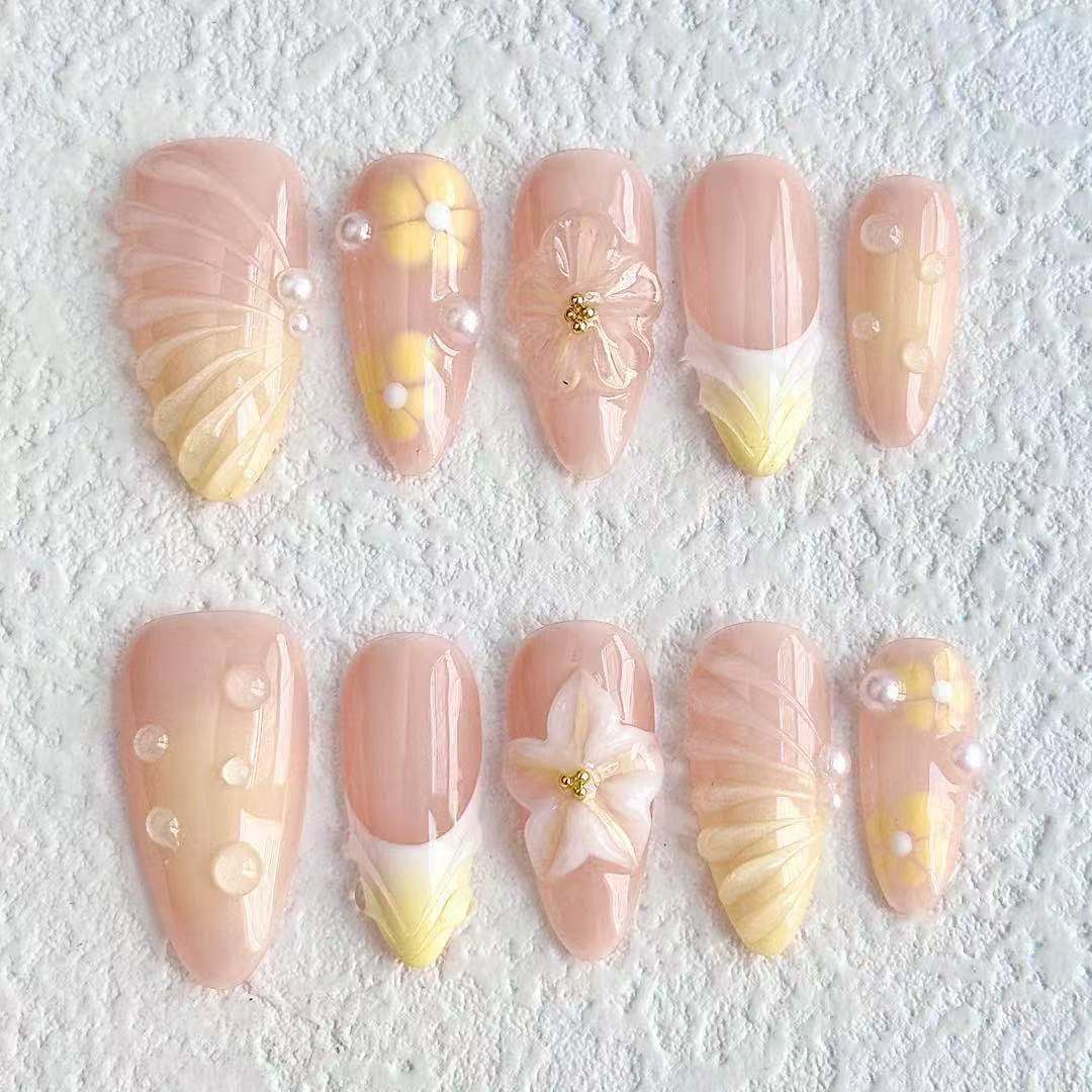M0031-Daffodils Press-on Nails