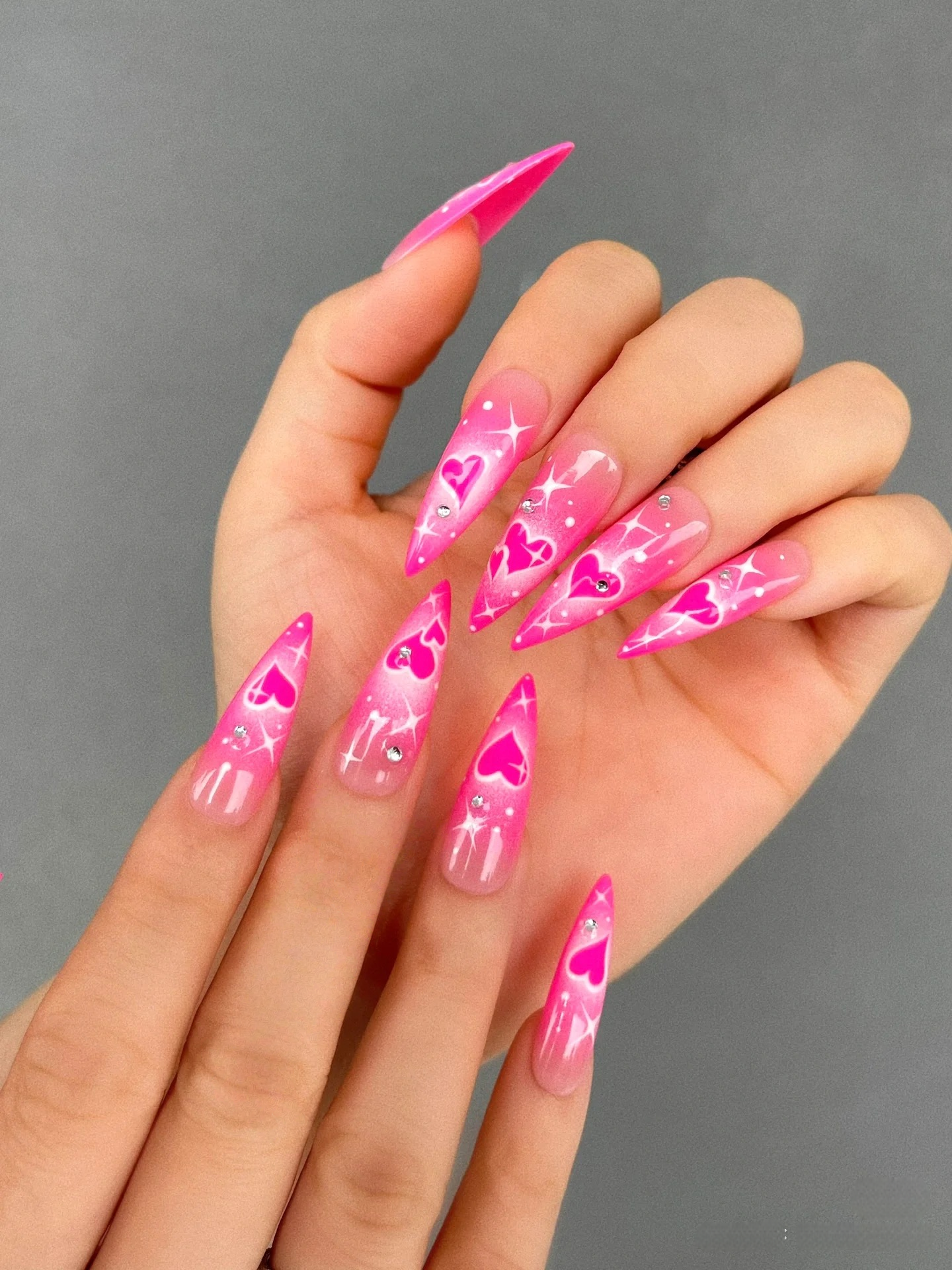M0007-PINK LADY Press-on Nails