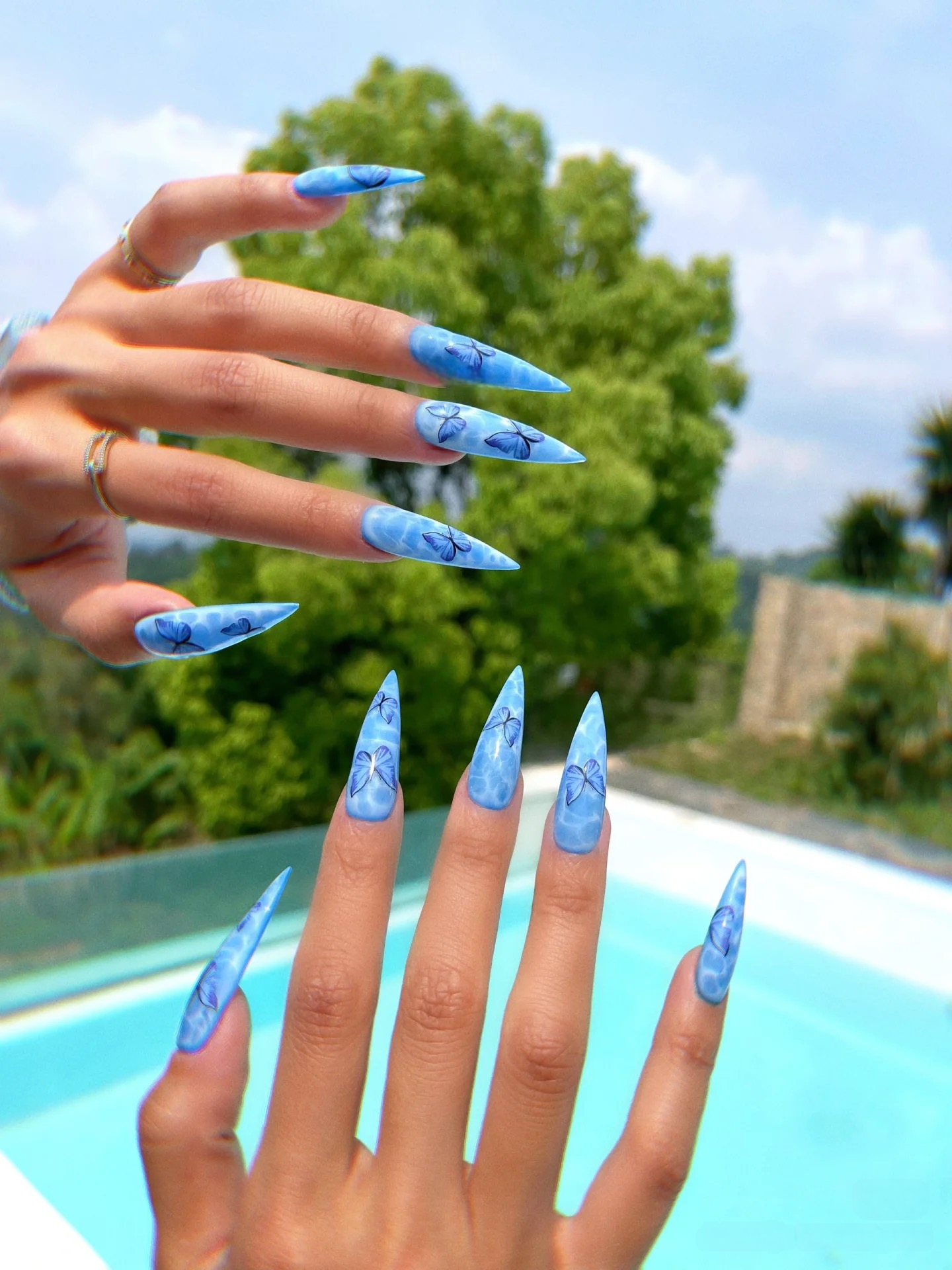 M0006-BUTTERFLY ELEGANCE Press-on Nails
