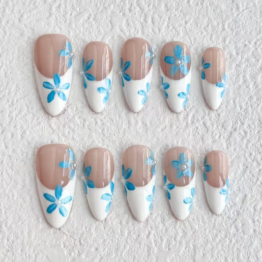 M0019-Blooming Press-on Nails